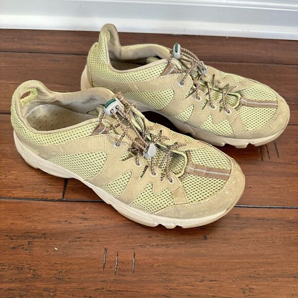 L.L. Bean Athletic Walking Running Shoes 05330 Women's 11M Green Mesh Sneakers - Picture 7 of 13